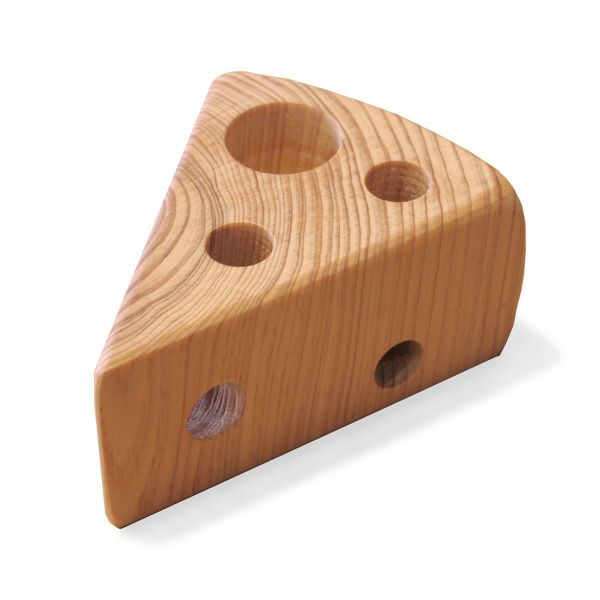 印鑑立て ペン立て 雑貨 チーズ形 ギフト 天然木 シンプル ひのき ヒノキ  無垢 無垢材 木製 日本製 国産 印鑑チーズ