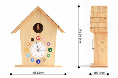 カッコー　時計　カラー　ひのき　