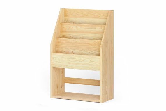 リビング　収納　絵本ラック　ひのき