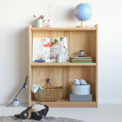 子供部屋の収納としても使いやすい、シンプルな棚<br>シェルフ C small