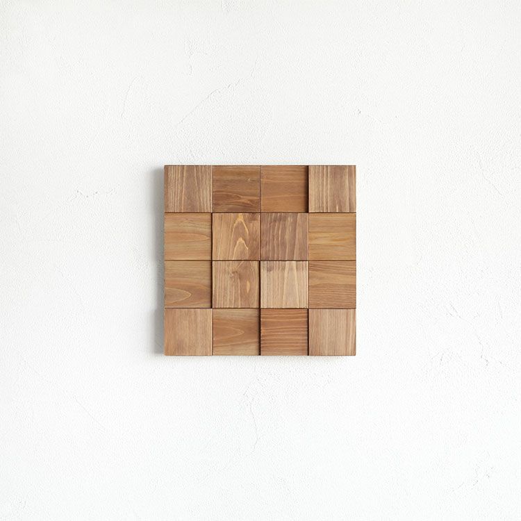 ウッドアートパネル 4×4 brown