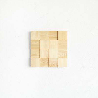ウッドアートパネル 4×4 natural｜家具と木製時計・木製雑貨の専門