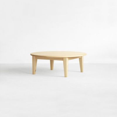 ラウンドテーブル D hinoki 90 ロータイプ｜家具とダイニングテーブル 