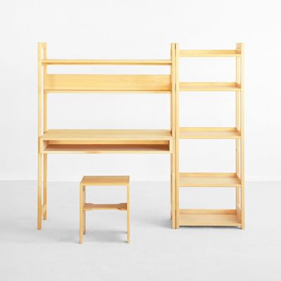 壁面収納デスクセット
