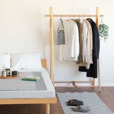 2人暮らしの洋服収納としても<br>ドレスラック B / ベッドF スタンダード SD