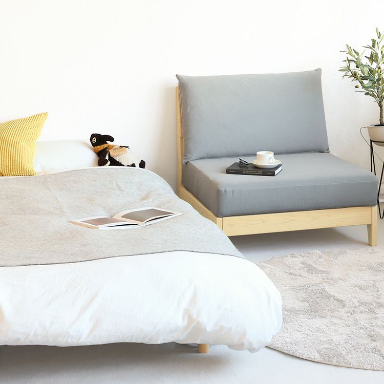 1日のご褒美時間をつくれるソファ<br>洗えるゆったりソファ S1.4 armless（グレー） /<br>ベッド F スタンダード S